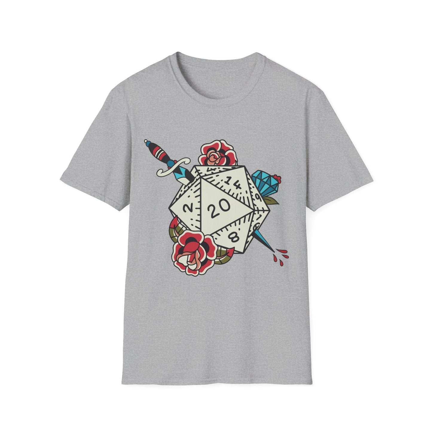 Camiseta de tatuaje D20