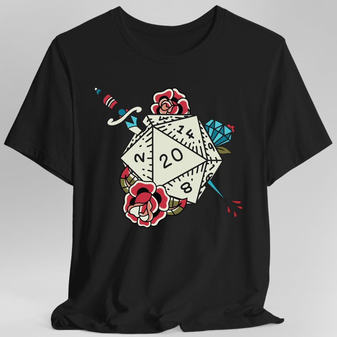 Camiseta de tatuaje D20