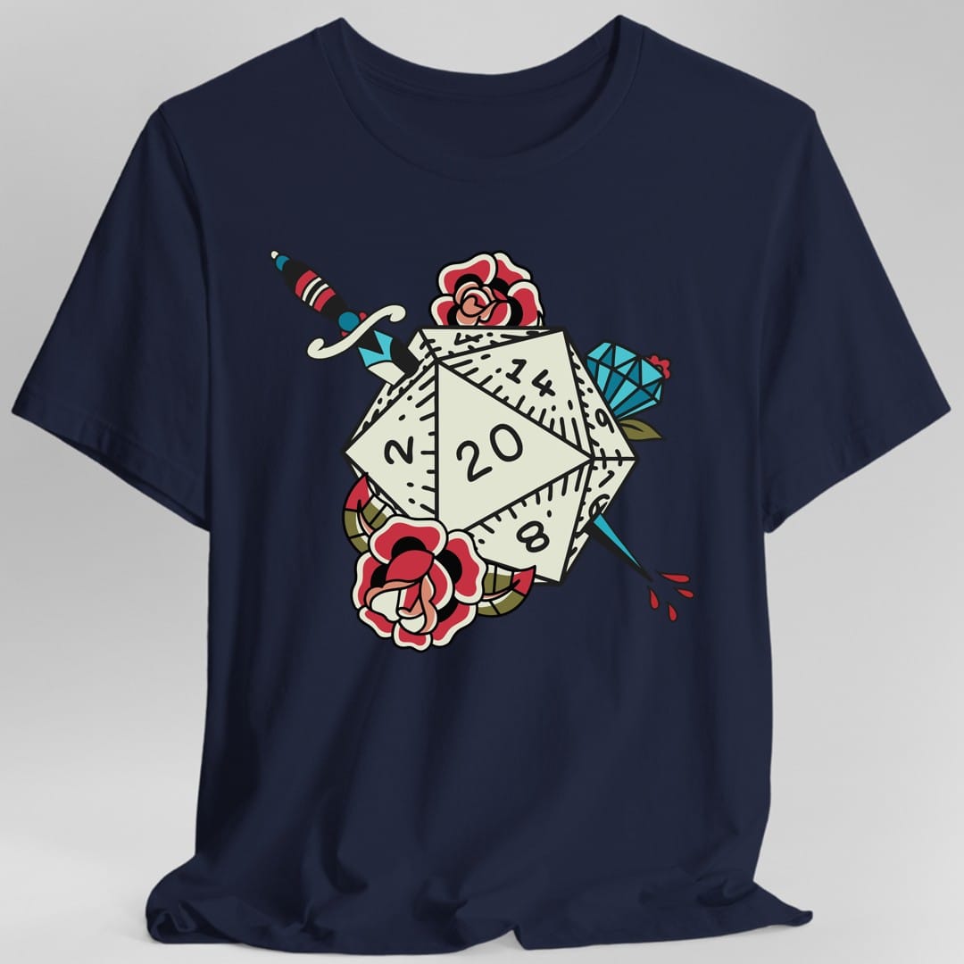 Camiseta de tatuaje D20