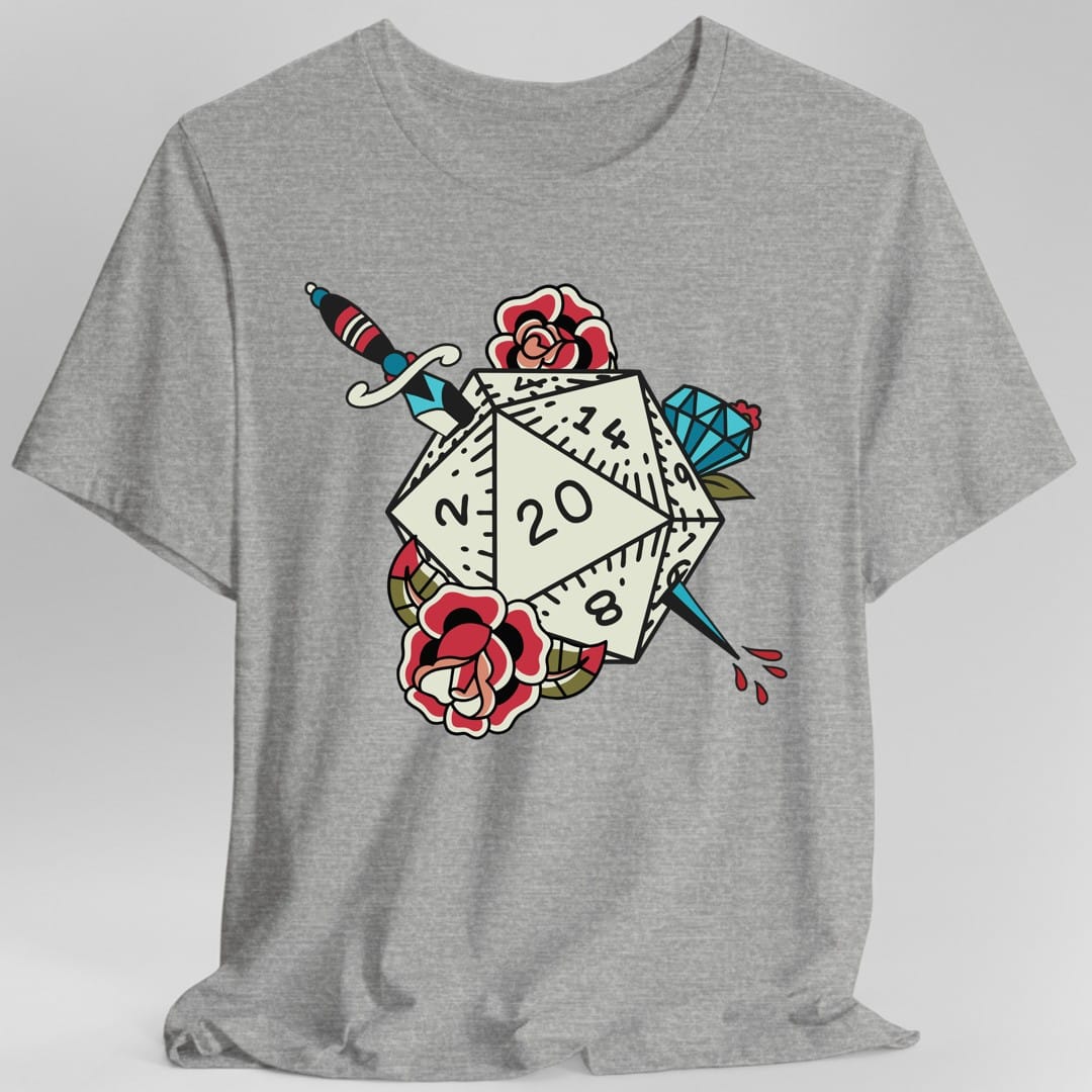 Camiseta de tatuaje D20