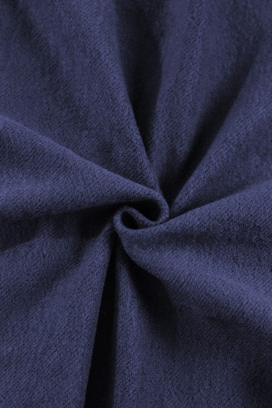 Sudadera de cuello medio con cremallera y forro polar liso