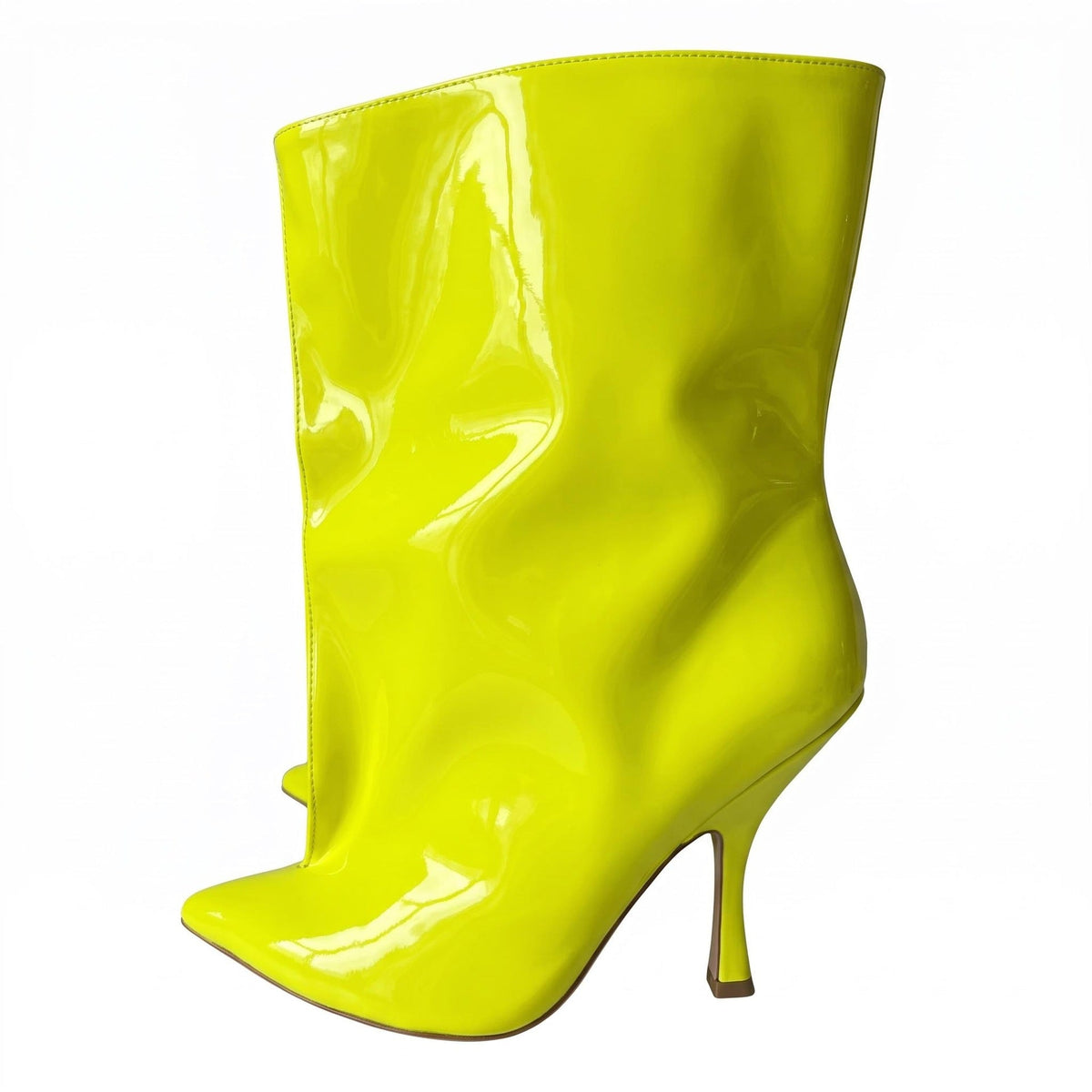 Pointed-toe High-heeled Sexy Flared Ankle Boots For Women