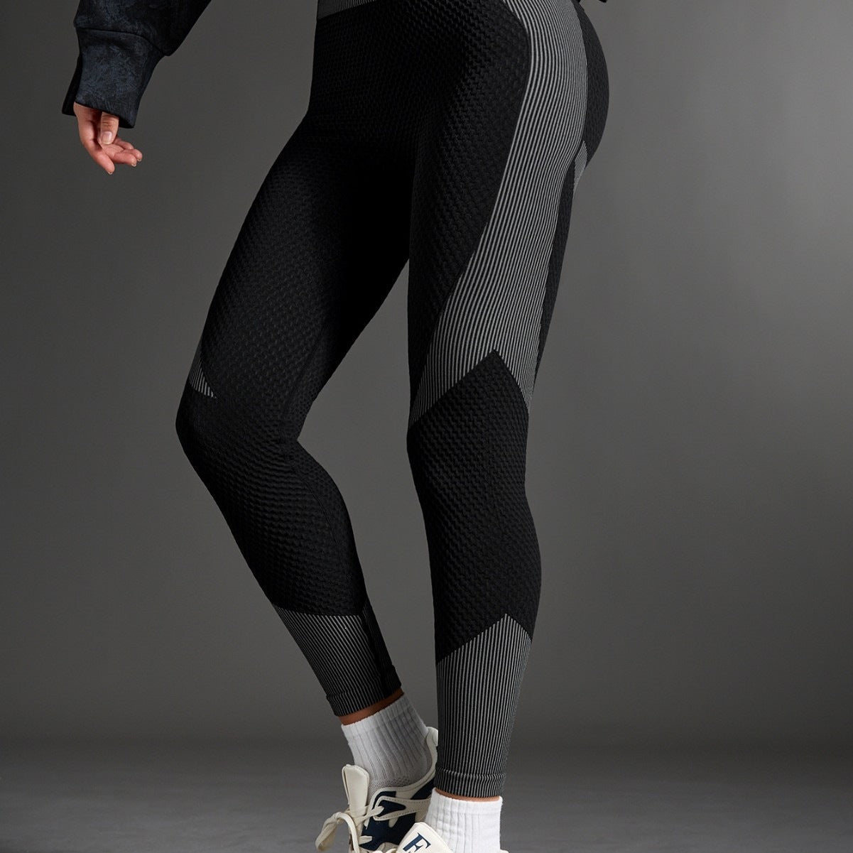Yoga Cut-To-Size Cross-Border Amazon Tk Fitness Leggings Moisture-Wicking Sportswear Women's Polyester Sports Pants