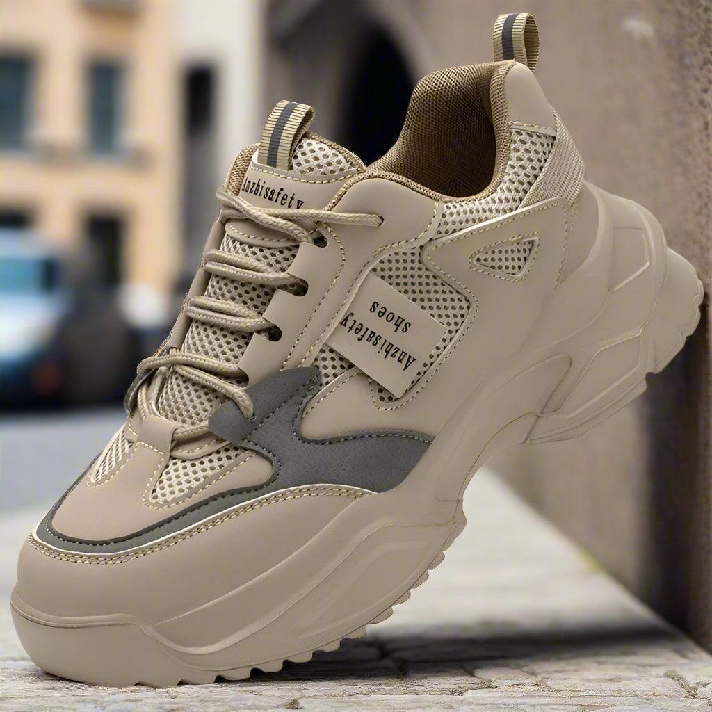 Zapatillas de trabajo antiaplastamiento ligeras y transpirables – Calzado de seguridad para mujer
