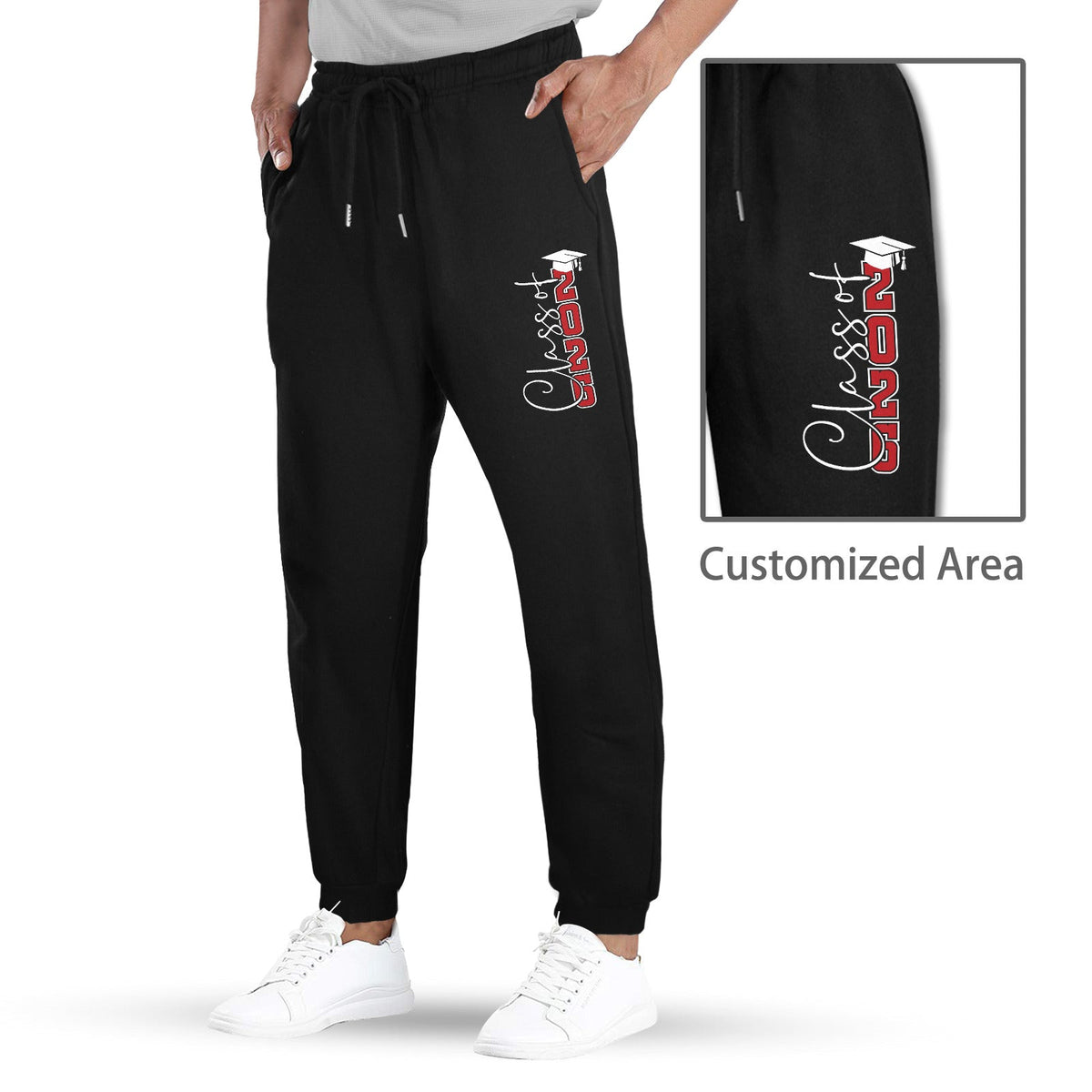 Class of 2026 Graduate Unisex Fleece Sweatpants (Left Printing) Made in USA