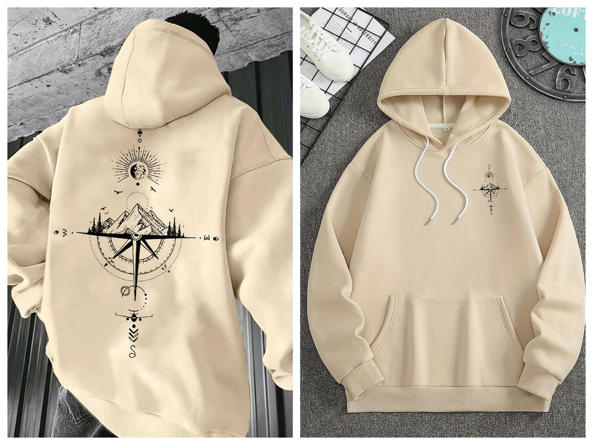 American Retro Trendy Pullover Hooded Sweatshirt For Men 2026 Spring And Autumn New Loose High Street Casual Versatile Top