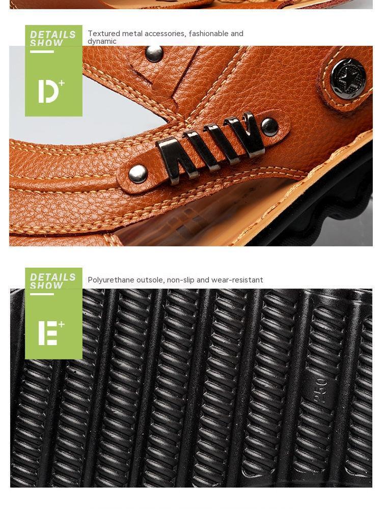 Men's First Layer Cowhide Sandals