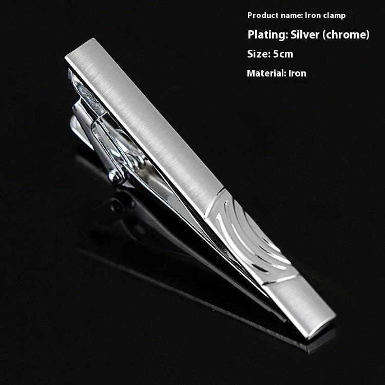 Men's Business Silver Simple Fashion Short Tie Clip