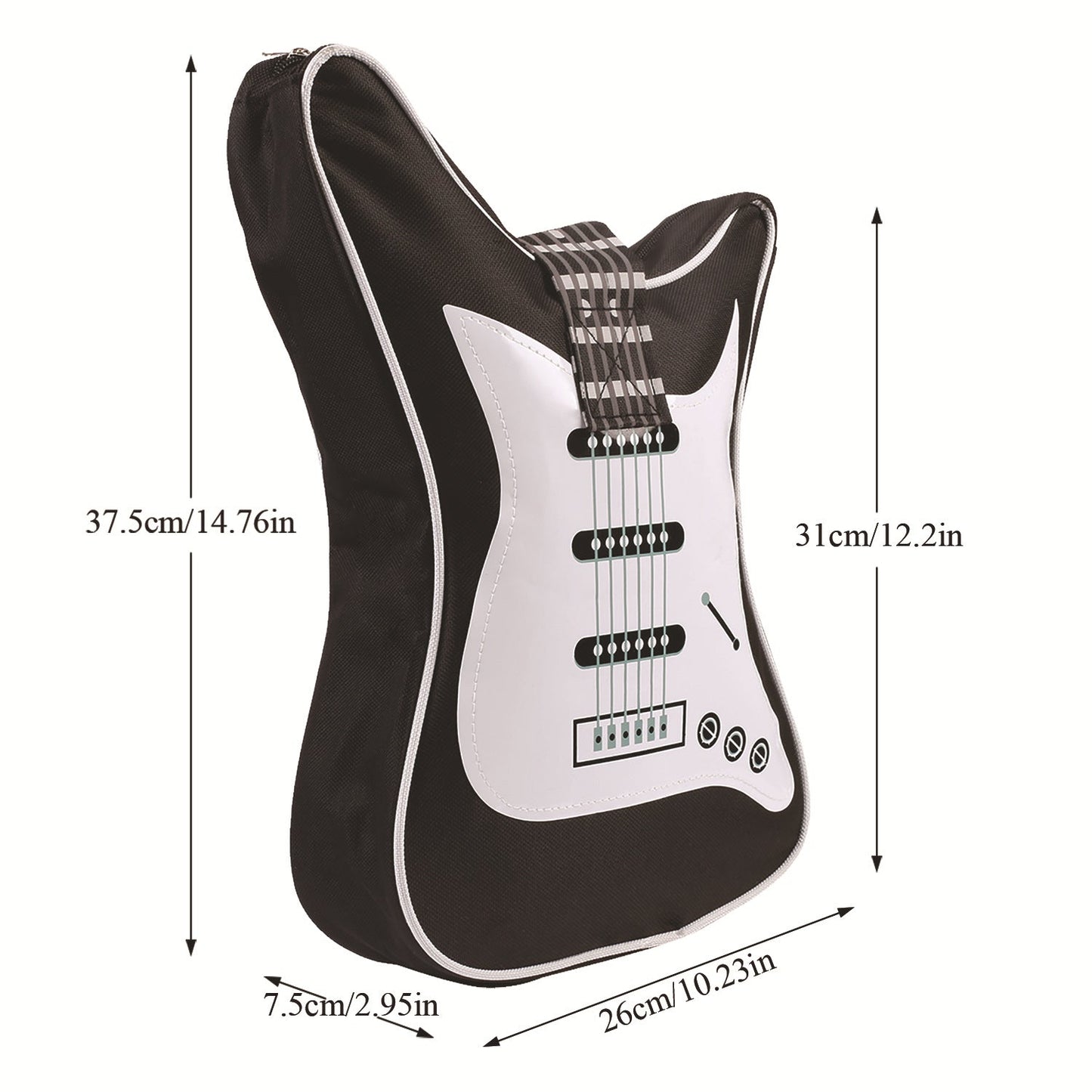 Women's Fashion Casual Guitar Shape Crossbody Bag