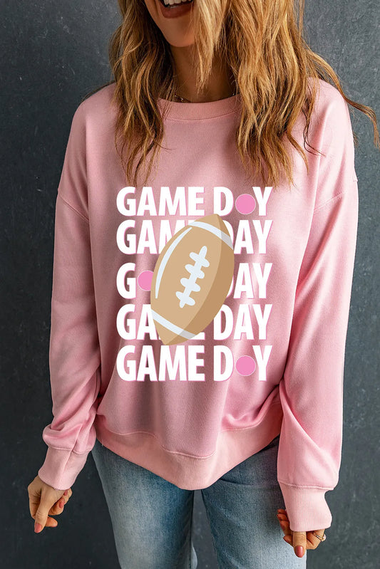 Sudadera de cuello redondo y manga larga "DÍA DE PARTIDO"