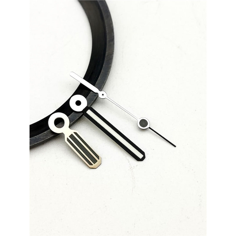 Oak Three-hand Watch Hands Raised With Green Luminous Coating NH35 Hands Compatible With NH364R Movements