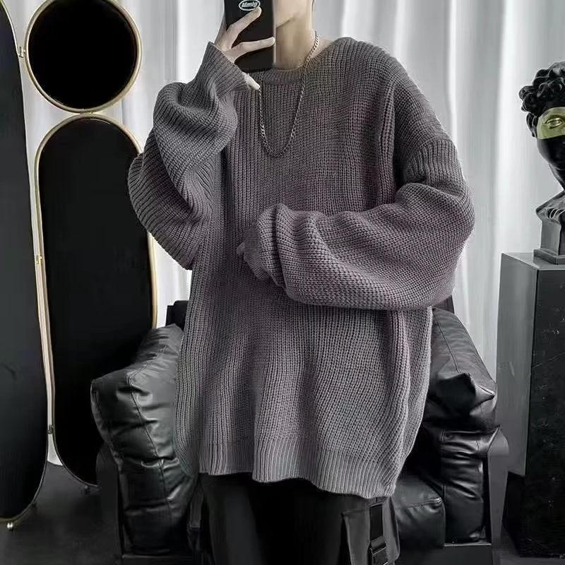 Loose Casual Retro Trendy Underwear Crew Neck Sweater