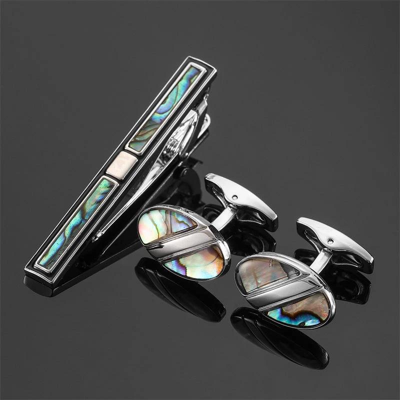 Men's  Tie Clip and Cufflinks Set