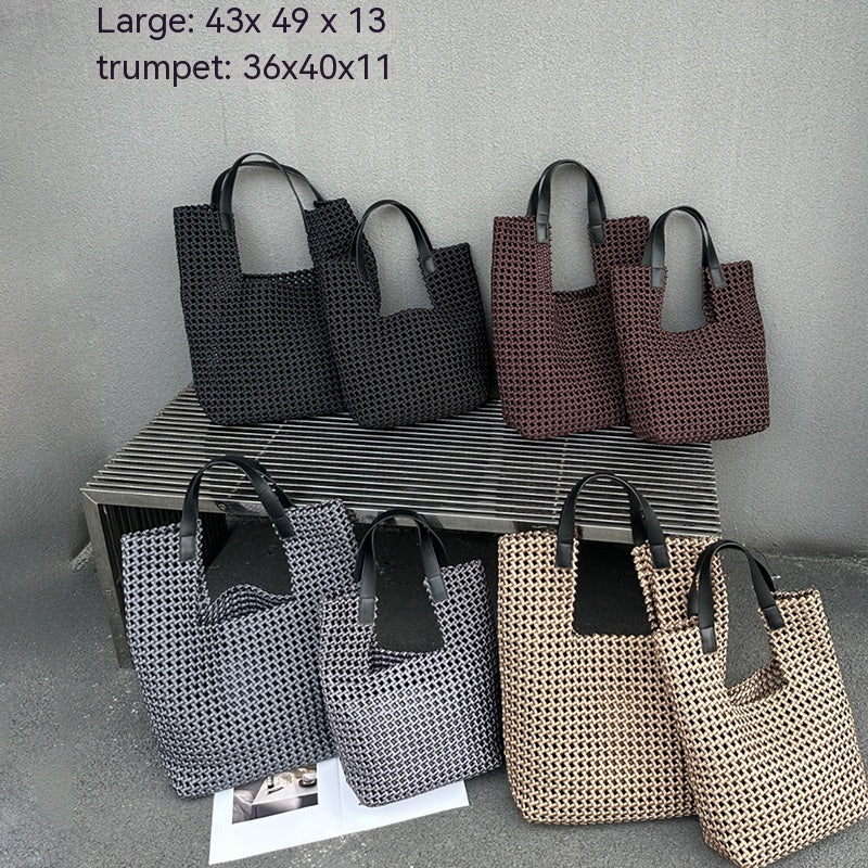 Hand-Woven Slouchy Travel Tote Travel Bag