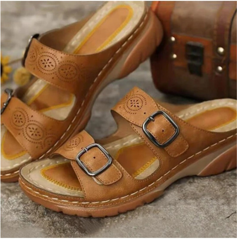 Women's Slope Heel Platform Casual Sandals