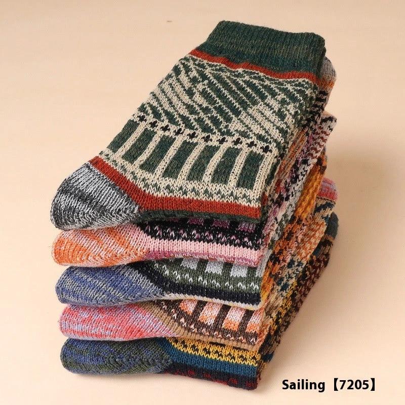 Men's 5-10 Pairs Retro Thick Socks