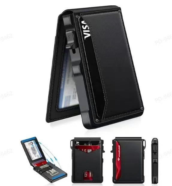 Dual-Fold Carbon Fiber Flip Wallet