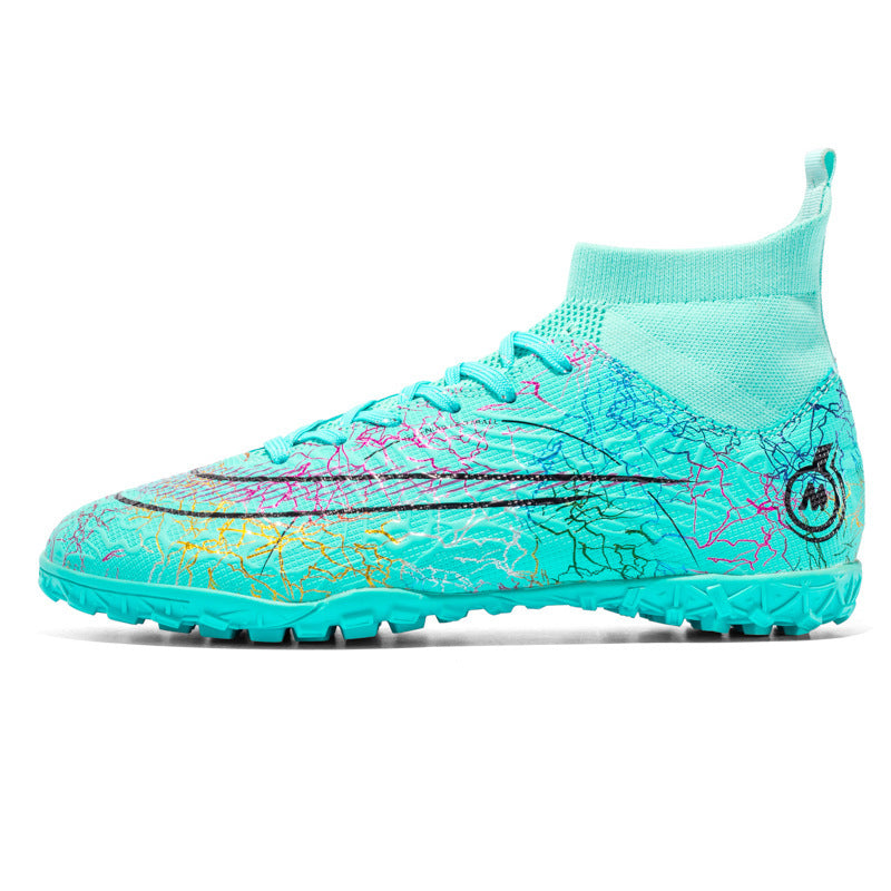 High Top Soccer Shoes TF Artificial Turf