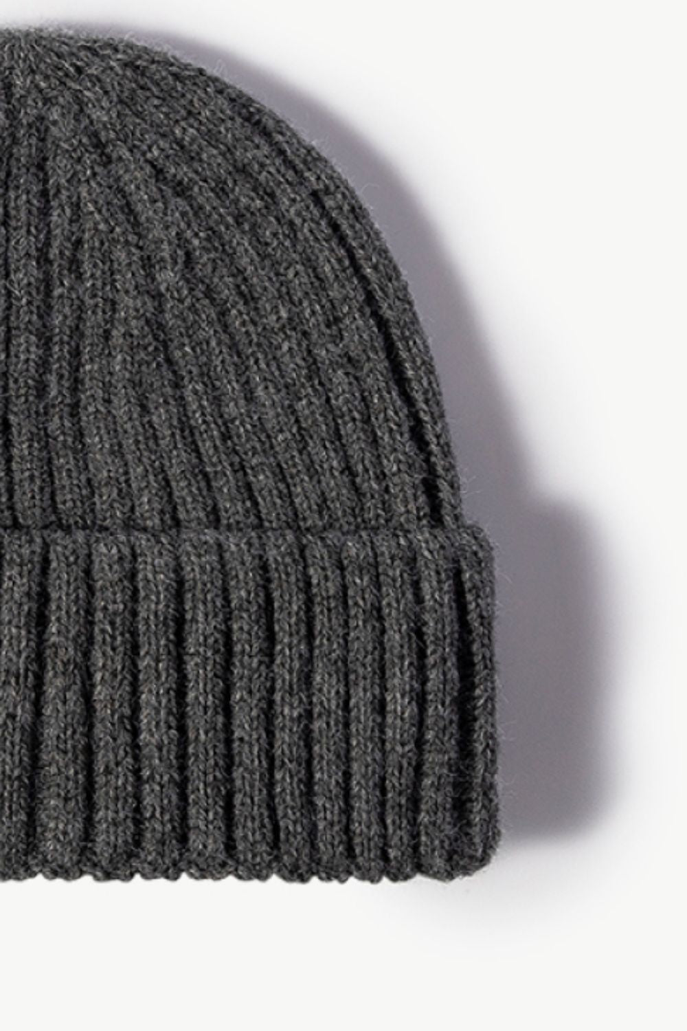 Gorro de punto de canalé