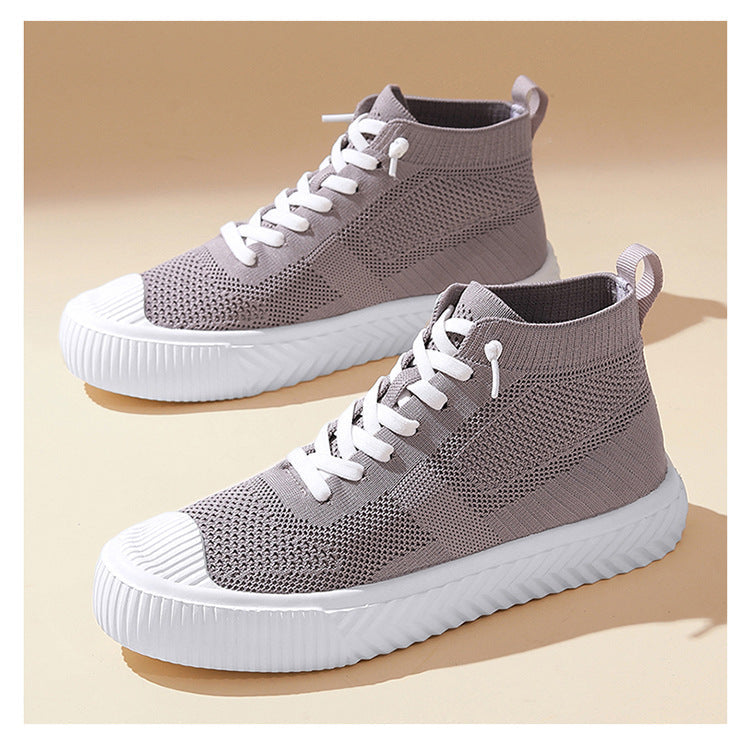 Flyknit High-Top Casual Sneakers