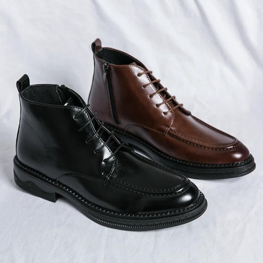 Men's Fall And Winter High-top Mid-cut Martin Boots Casual