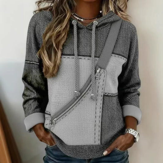 Sudadera con capucha impresa en 3D para mujer - Sudadera de manga larga