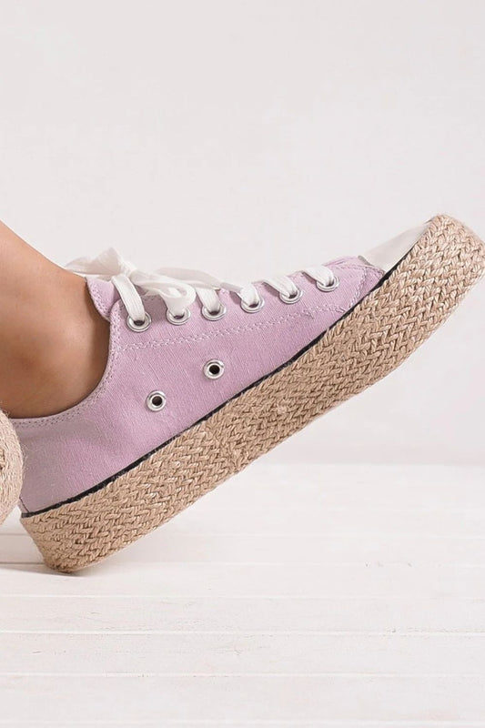 Zapatillas Beast Fashion con Suela de Esparto Trenzada y Cordones