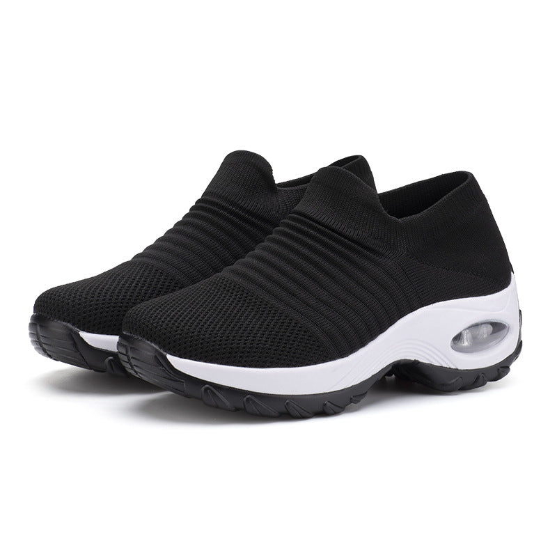 Spring Travel Casual Height-Boosting Air-Cushioned Outdoor Soft-Soled Sneakers