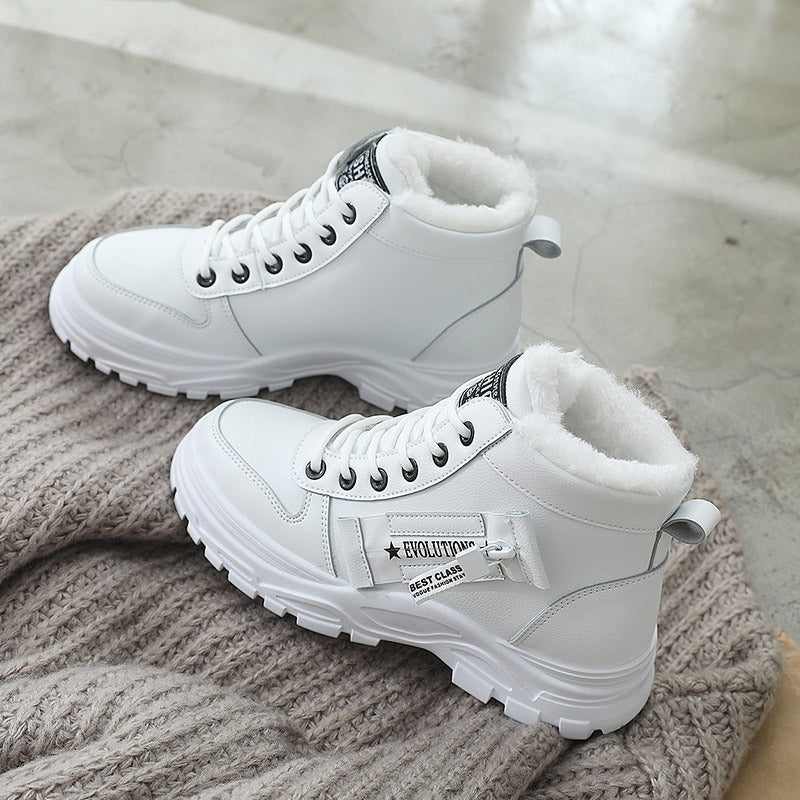 Korean Style Student Warm High-top Martin Boots