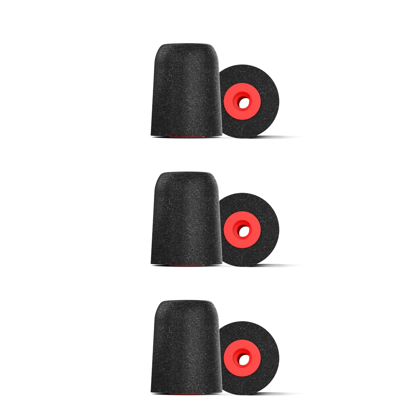 Comply Foam Ear Tips Designed for NuForce ISOtunes PRO Q-Jays Etymotic Research Westone & Shure Medium 3 Pairs Black - Memory Foam Earbud Tips Earbud Replacement Tips Made in the USA