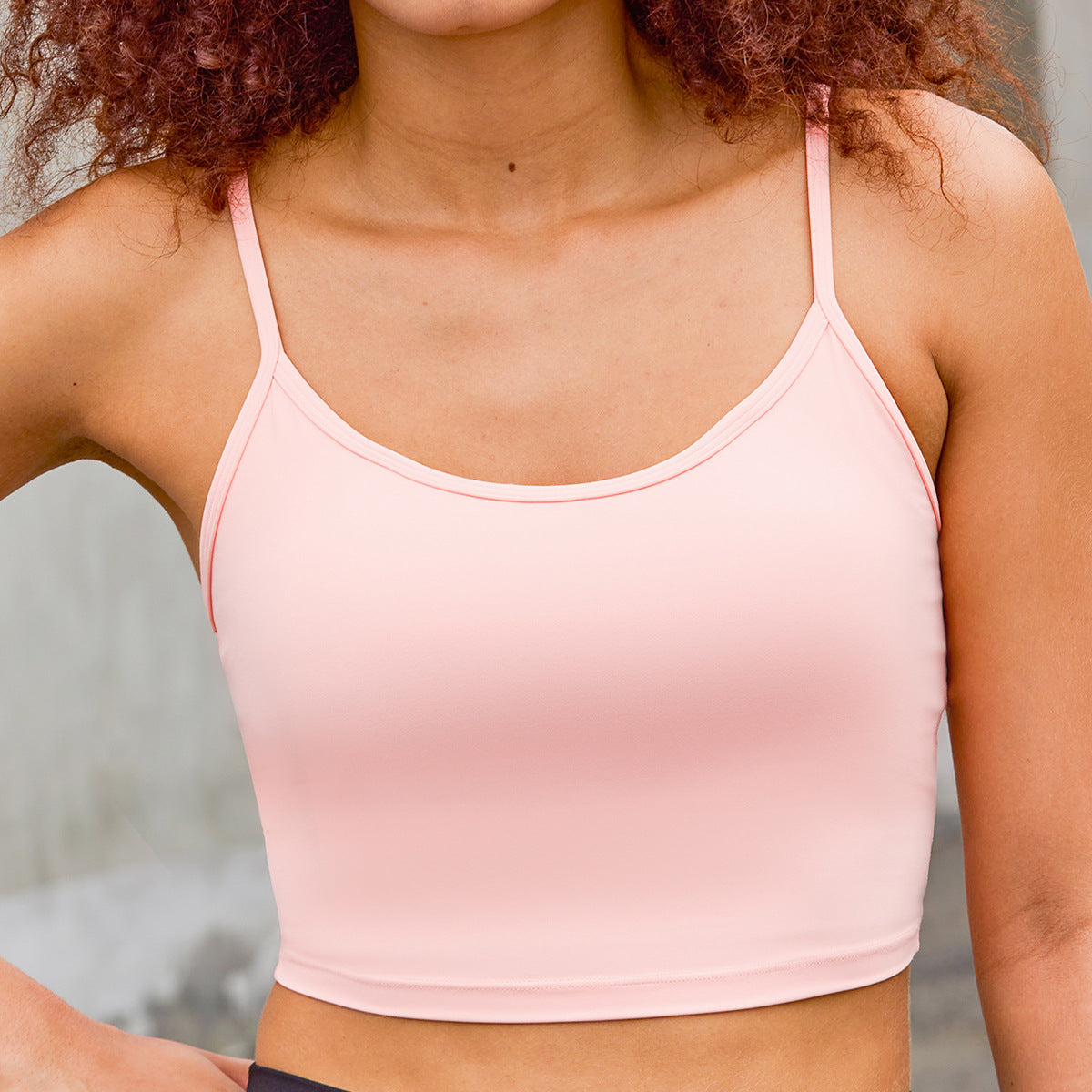 Backless Twisted Strap Yoga Sports Bra With Built-in Padded Cups Shock-Absorbing And Push-Up