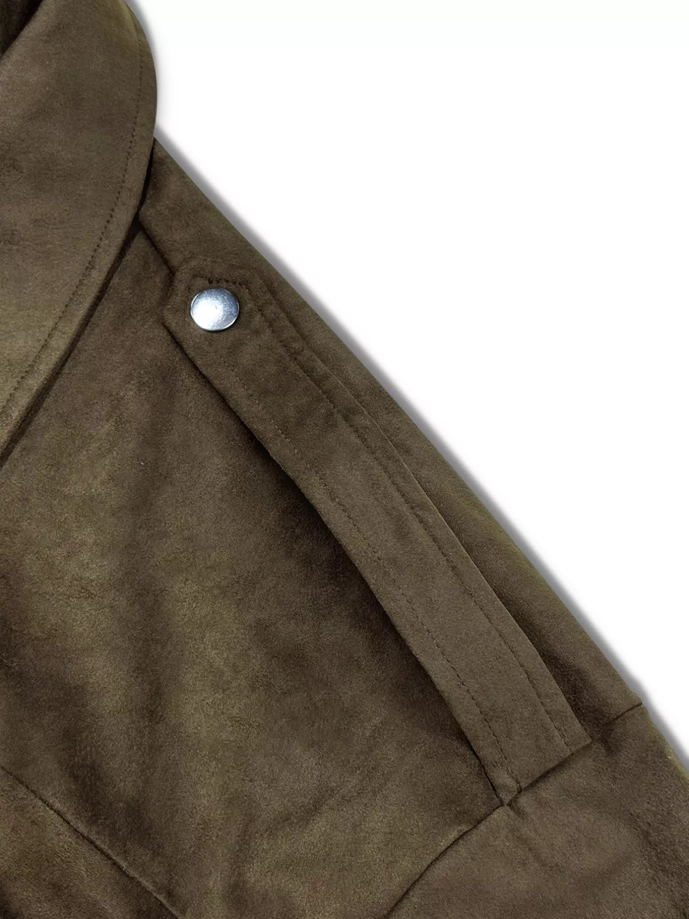 Chaqueta bomber corta de gamuza tallas grandes. Ver la tabla de tallas en "más detalles".