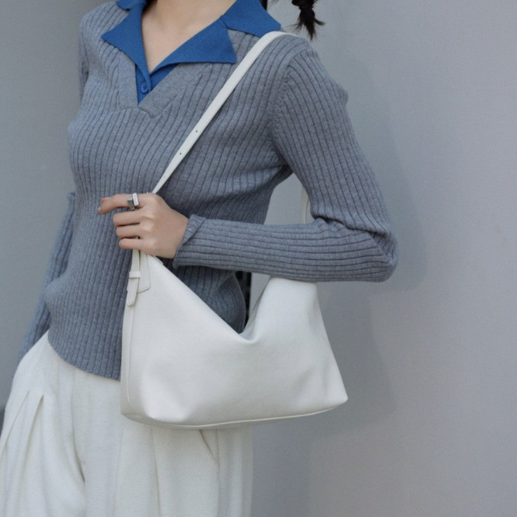 Fashionable And Versatile New Cowhide Shoulder Bag