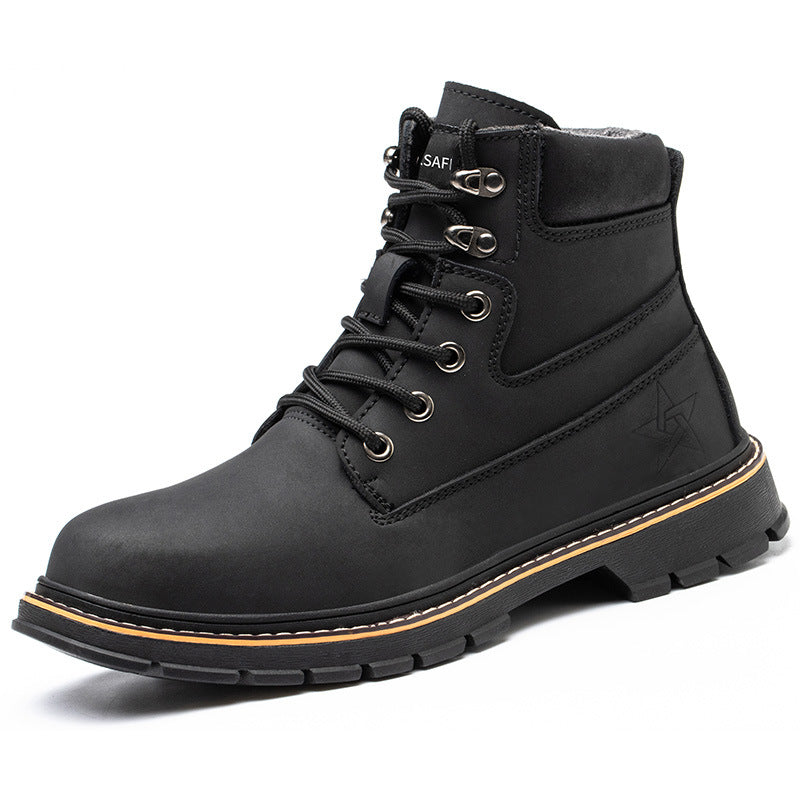 Microfiber Leather Work Shoes