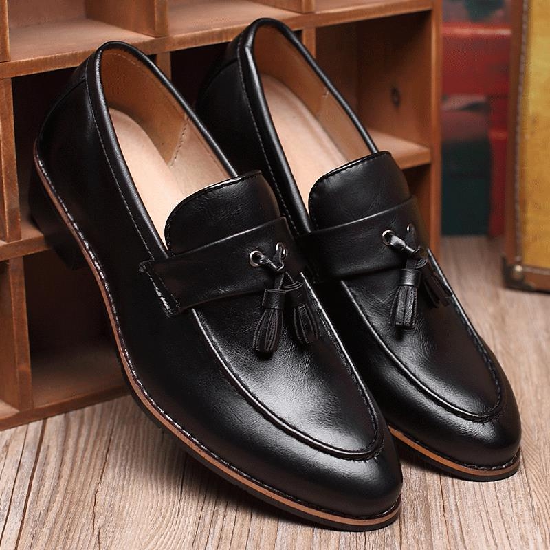 Men's British Retro Slip-on Tassel Loafers