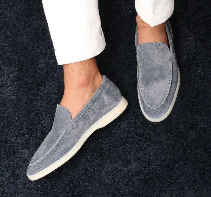 Men's Matte Suede Slip-On Loafers