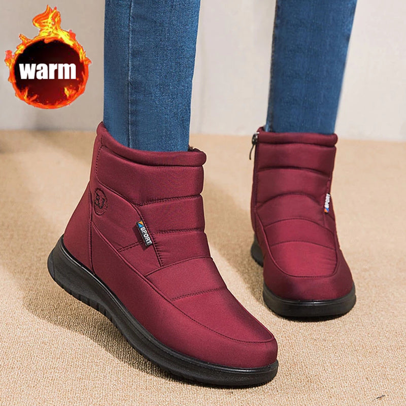 Women's Waterproof Warm Ankle Snow Ankle Boots