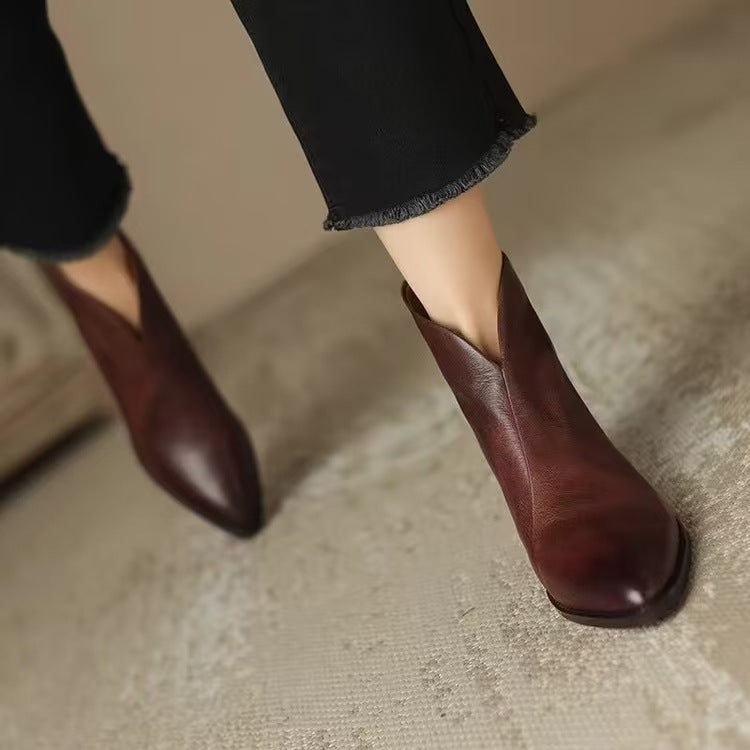 Vintage Martin Mid-Heel Ankle Boots