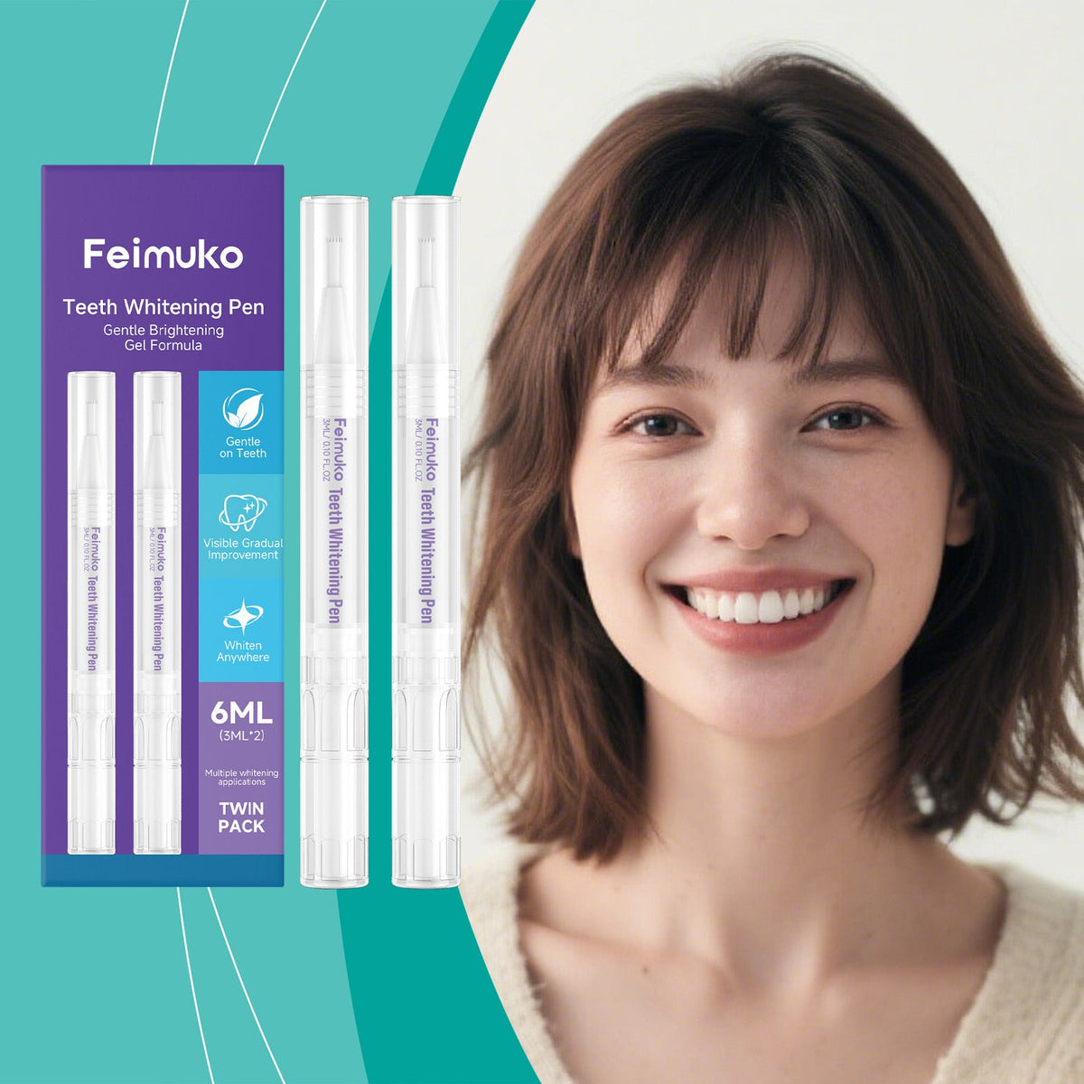 Teeth Care Pens, 6ml, Oral Care Product for Daily Oral Care