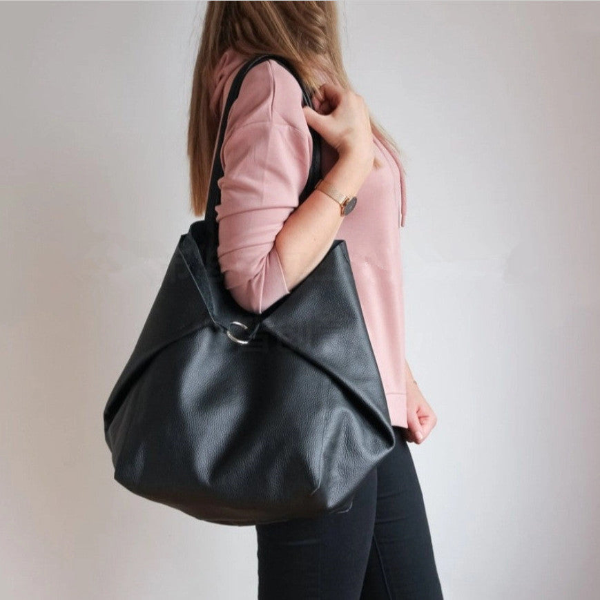 Women's Large Soft Slouchy Tote Bag Handbag