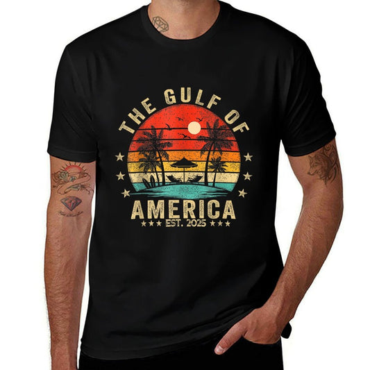 Camiseta Golfo de EE. UU. América estilo retro Camiseta Golfo de EE. UU. América con estampado gráfico de primera calidad