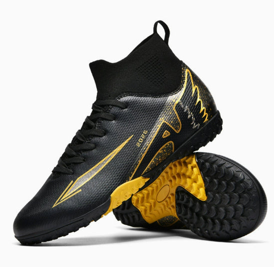 Spike 15 High-Top Football Boots AG Turf Cleats Long-Stud Training Shoes