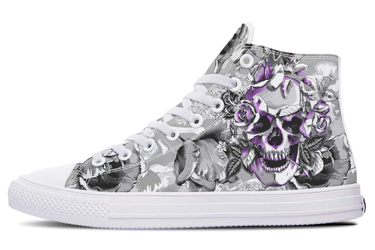 Printed Couple High Top Canvas Shoes