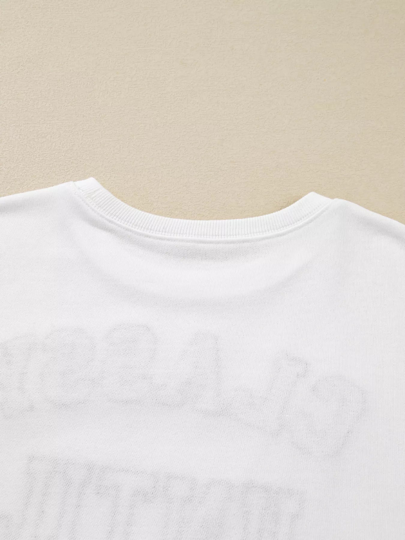 Sudadera holgada con letras de peluche y parches