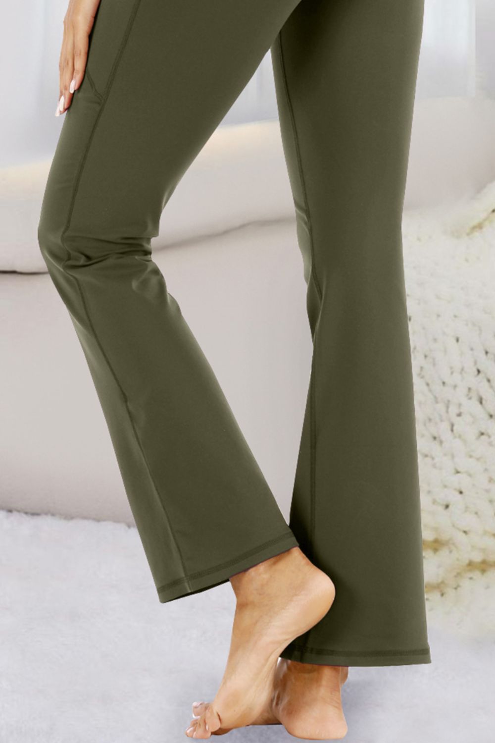 Pantalones deportivos de talle alto con bolsillos
