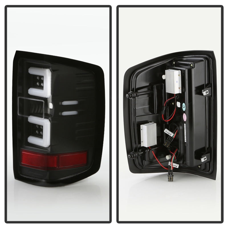 Spyder Chevy 1500 14-16 Barra de Luz Luces Traseras LED Todo Negro ALT-YD-CS14-LBLED-BKV2