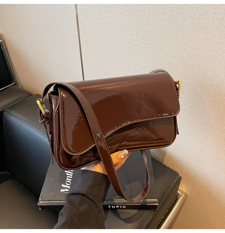 Women's Shiny Simple Shoulder Bag Crossbody Bag