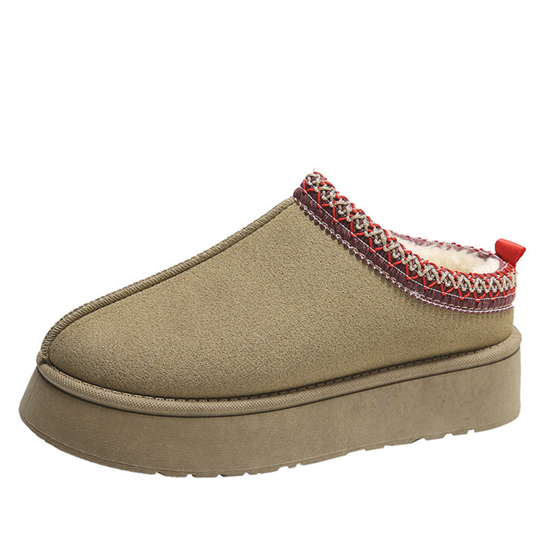 Women's Plush Lined Platform Home Boots