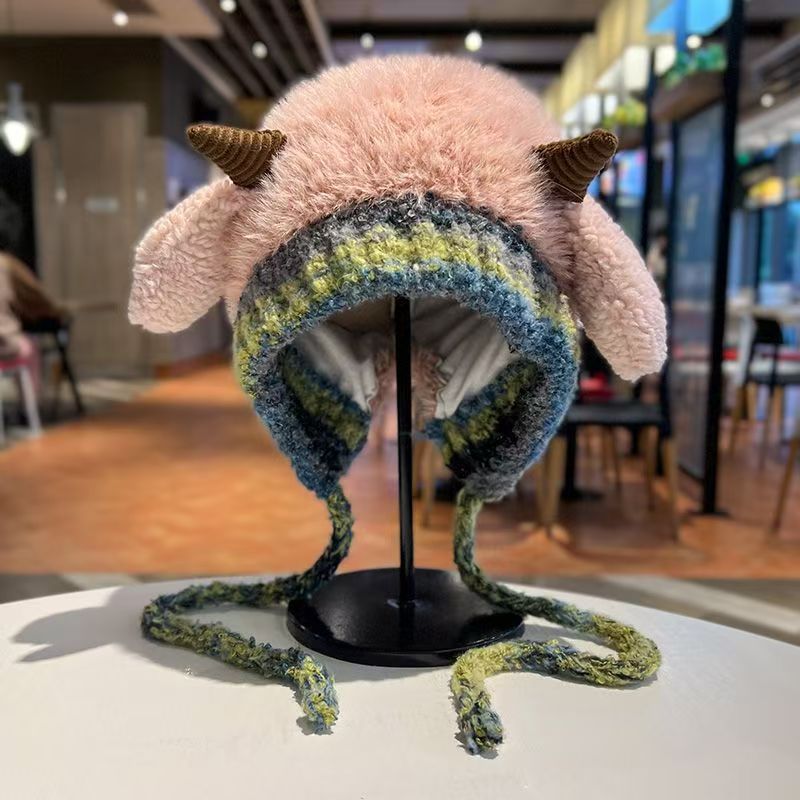 Gorro de punto para mujer a prueba de frío – Gorro versátil cálido de invierno