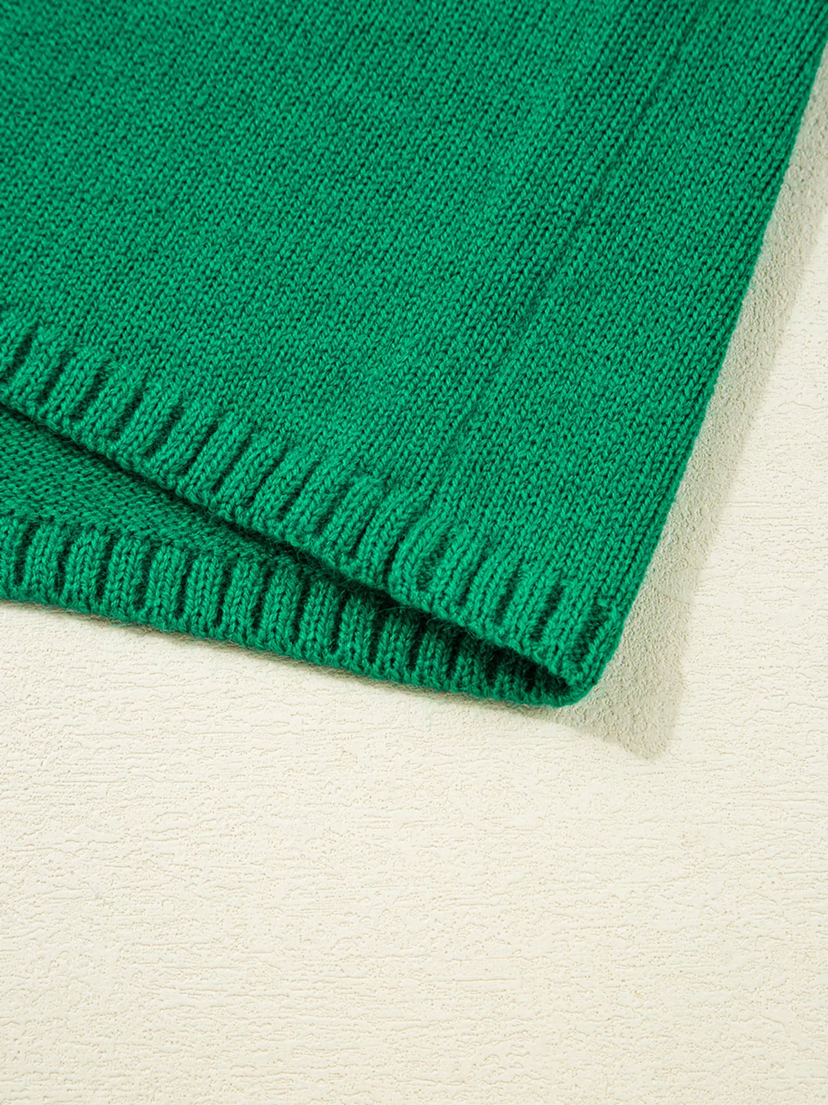 Solid Color Knit Button Drop Shoulder Sweater Cardigan
